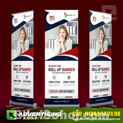 Roll Up Banner Stand, X Banner